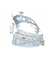 Transporter T5-T6-T7-T8 Motor Kaput Açma Kolu AltParça 7H1823633B