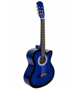Longa Kesik Kasa Klasik Gitar Mavi Cutaway Klasik Gitar 4 /4 Tam Kasa