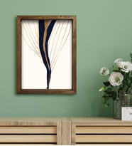 BK Gift Otel Odası Konseptli Doğal Masif Ahşap Çerçeveli Tablo 30x40cm-52