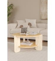 İskandinav Orta Sehpa 72 cm Raflı Bohem