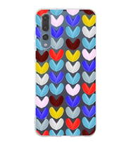 PrintiFy Huawei P20 Pro ile Uyumlu 1mm Slim Fit Water Color 1 Baskılı Şeffaf  Kılıf
