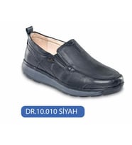 DR.COMFORT ERKEK  DERİ SİYAH  ROCKER BOTTOM DİYABETİK AYAKKABI DR.10.010