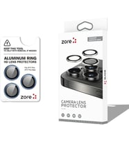 Apple iPhone 17 Pro İçin Zore CL-12 Premium Safir Parmak İzi Bırakmayan Anti-Reflective Kamera Lens Koruyucu (Lacivert)