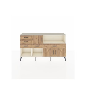 Arges Konsol 2 Raflı 5 Çekmeceli 3 Kapaklı 176x30x99 Aytaşı-Çam