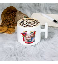 Babaya Hediye Fotoğraflı Latte Fincanı