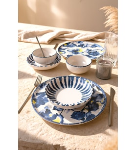 Keramika Azure Yemek Takımı 6 Parça 2 Kişilik 21423-24-25