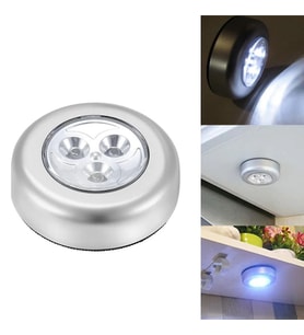 Gardrop - Çekmece - Dolap Köşe Aydınlatıcı Kablosuz Pilli Led Spot Mutfak Lamba Stick