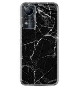 INFINIX Note 11 Pro Note 10 Hot 9 Play Kılıf Desemli Silikon Fragile Black Mermer 1378