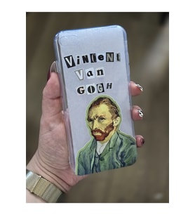 Iphone 7 Plus ve 8 Plus Uyumlu Van Gogh Tasarımlı Şeffaf Telefon Kılıfı