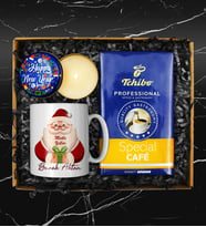 Yılbaşına Özel Mutlu Yıllar Kupası & 250 Gram Tchibo Filtre Kahve & Yılbaşına Özel Mum