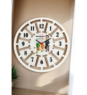 Tıbbi Mümessil Duvar Saati 40cm (Beyaz)