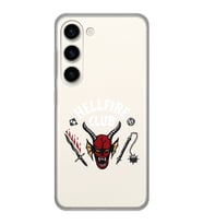 Samsung Galaxy S23 Uyumlu Hellfire Club Tasarımlı Şeffaf Telefon Kılıfı