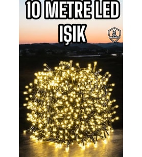 İthalat® Led Işık 10 Metre Gün Işığı Parlak Doğal Ağaç Süsleme