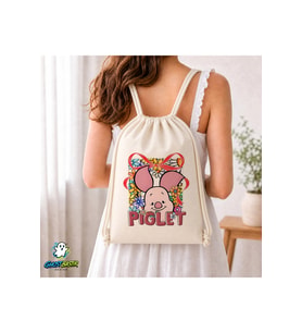 Piglet Büzgülü Keten Çanta C232