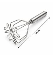 Patates Ezici - Kalp Şekilli - Paslanmaz Çelik - 26 cm Uzunluk