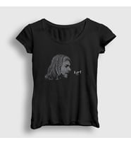 Presmono Kadın Siyah Words Nirvana Kurt Cobain T-Shirt 36113tt