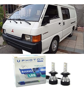 Mitsubishi L300 Led Xenon Uzun + Kısa Far Ampulü H4 Access Yeni Seri Beyaz 1989-2012
