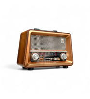 Nostalji Ahşap Gerçek Radyo,Bluetooth Özellikli Trend Nostaljik Radyo (B.Kahverengi)