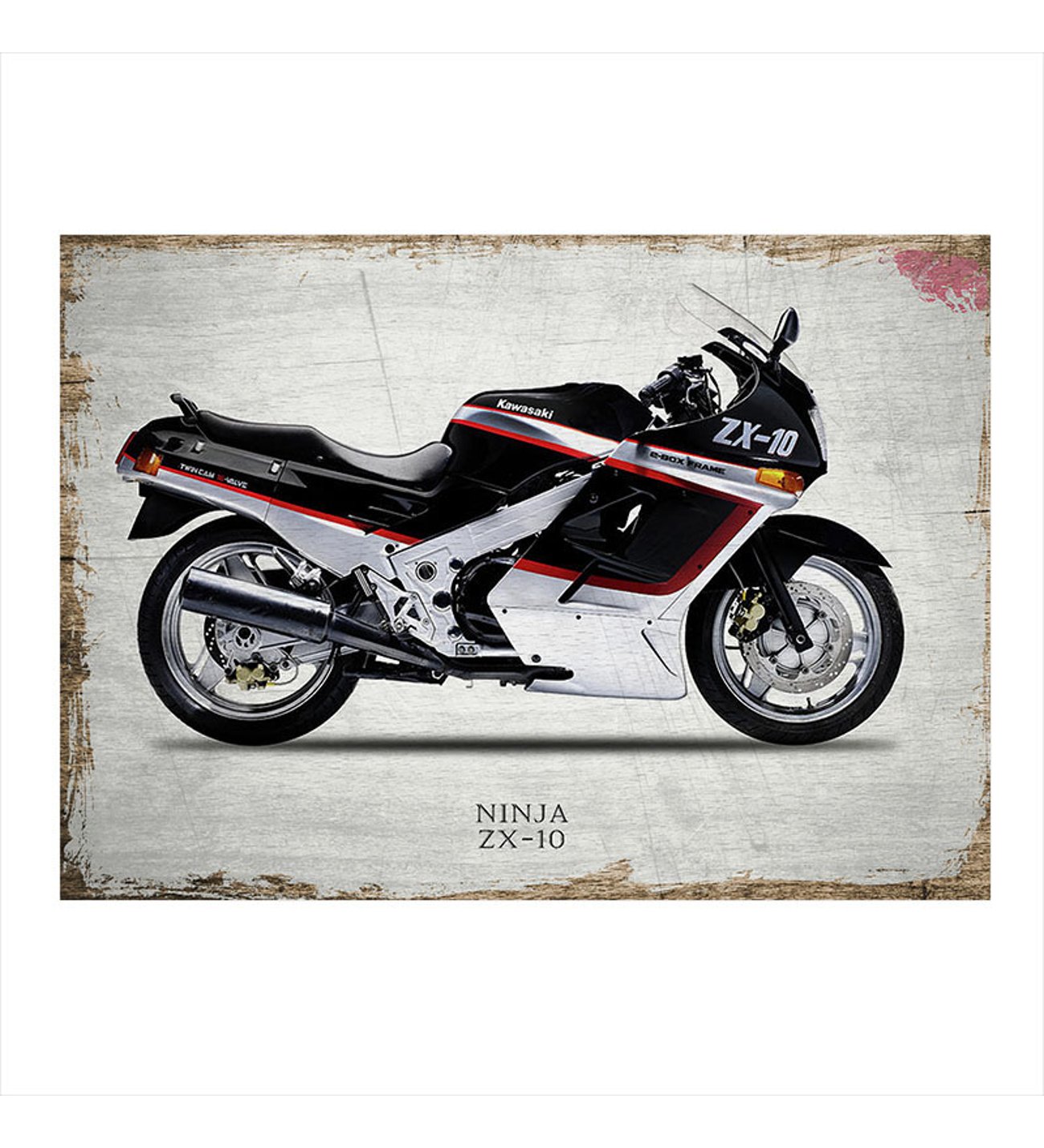 専用ページ10 Ninja Zx-10 Motosiklet Dekoratif Mdf Tablo