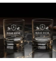 Şık Tasarım Kutulu İsim Yazılı 2’li Tennessee Classic Whiskey Glass Seti