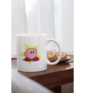 Kirby Baskılı Porselen Kupa Bardak