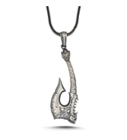 Viking İskandinav Savaşcı Baltası Üç Boyutlu 925 Ayar Gümüş Kolye