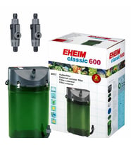 EHEIM Classic 600 Dış Filtre (2217-02) Musluklu 180-600L Akvaryumlar İçin  1000 L/H
