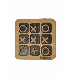 Çocuklar İçin Eğitici Oyuncak Mini XOX Oyunu Tic Tac Toe Oyunu (Renksiz)