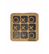 Çocuklar İçin Eğitici Oyuncak Mini XOX Oyunu Tic Tac Toe Oyunu (Renksiz)