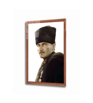 Miyrem Glasses Collection -A1^#  Atatürk Cam Tablo 4 Mm Dayanıklı Temperli Cam (Çok Renkli)