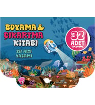 Su Altı Yaşamı - Boyama ve Çıkartma Kitabı
