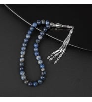 Dumortierit Doğal Taş Tesbih 33lük - 8mm (Çok Renkli)