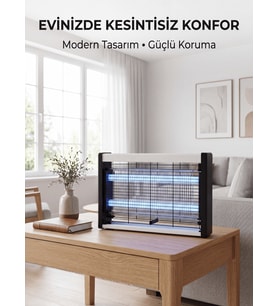 Elektrikli UV Sinek Öldürücü Lamba Çift Işıklı Güçlü Koruma