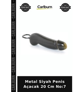 Özel Üretim Metal Siyah Penis Açacak 20 Cm No:7