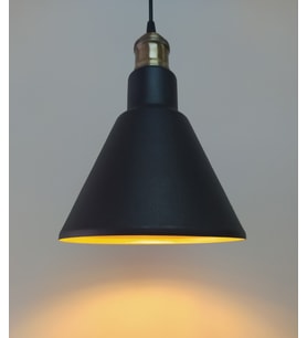 MYLİGHTS RETRO RUSTİK SİYAH  İÇİ ALTIN METAL SARKIT  