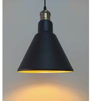 MYLİGHTS RETRO RUSTİK SİYAH  İÇİ ALTIN METAL SARKIT  
