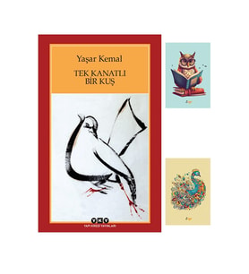 Tek Kanatlı Bir Kuş - Yaşar Kemal 9789750826184 Yapı Kredi Yayınları - Not Defterli Seti (Renksiz)