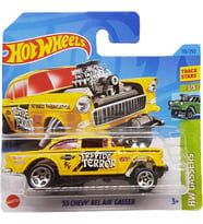 Hot Wheels - ´55 Chevy Bel Air Gasser - Hw Gassers 1/5 - Hkh61 - Short Card - Track Stars - Fireston (Çok Renkli)