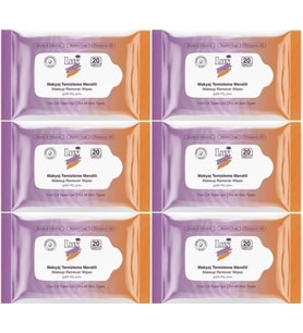 Lux Makyaj Temizleme Mendili Havlu 120 Yaprak (6PK*20)