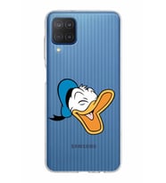 Samsung Galaxy M12 Kapak Donald Duck Tasarımlı Şeffaf Silikon Kılıf