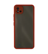 Realme C11 2021 Kılıf Montreal Silikon Kapak - Kırmızı