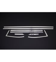 OPEL ASTRA K HB UYUMLU CAM ALT ÇITASI 8 PARÇA 2015-2021 PASLANMAZ KROM
