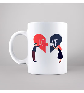 Sevgili Çift ( Love ) Tasarımlı Kupa