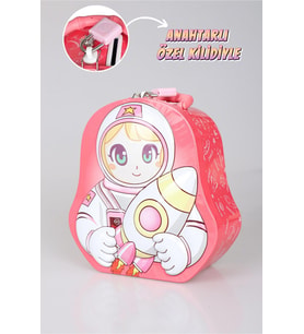 DEKOMUS İLE ÖZEL TASARIM KİLİTLİ KUMBARA "ASTRONOT"
