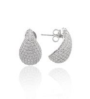 Damla Kesim Zirkon Taşlı 925 Ayar Gümüş Kadın Küpe 201022860