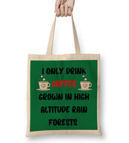 CAT Funny Coffee Drinks Art lover Gift Quote - Vintage Retro Rainbow Style Bez Çanta Uzun Saplı