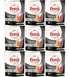 Peros Pratik Matik Çamaşır Deterjanı Kapsülü - Tableti 234 Adet Siyahlar (9PK*26)