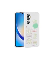 Samsung Galaxy A24 Uyumlu Kılıf Kabartma Figürlü Parlak Zore Toys Silikon Kapak