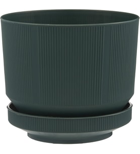 S282 Lüks Saksı Dekoratif Saksı, Yeşil, 18.5cm, 3.3 Litre