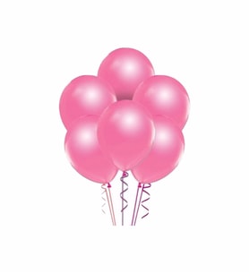 Pembe Balon 10 Adet ( Balonlar Sönüktür)